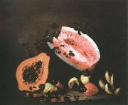still life of papaya,watermelon and cashew Mota, Jose de la